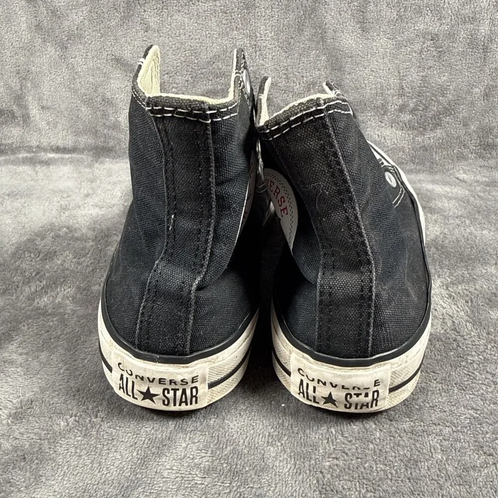 Converse Sneakers High Top Black White Women's 7 Men's 5 Grunge Classic No Laces